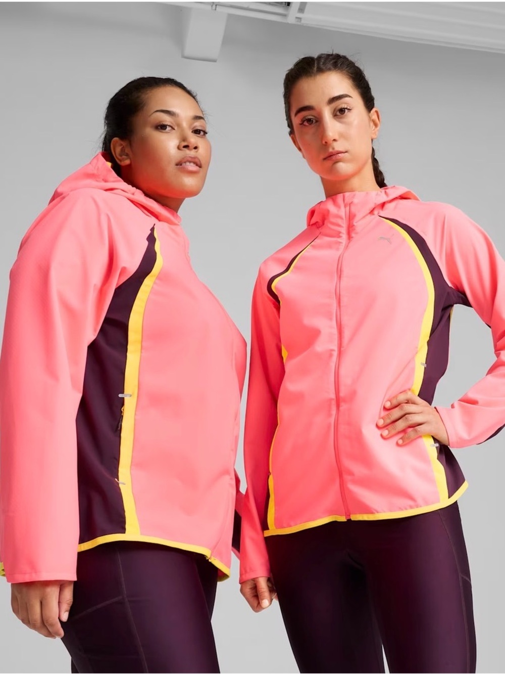 Puma RUN Ultraweave Women's Running Raincell Jacket sunset glow Medium New NWT